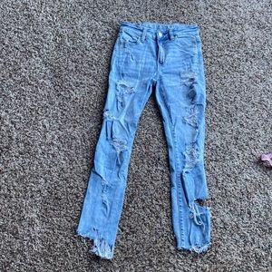 American Eagle distressed jeans size 0